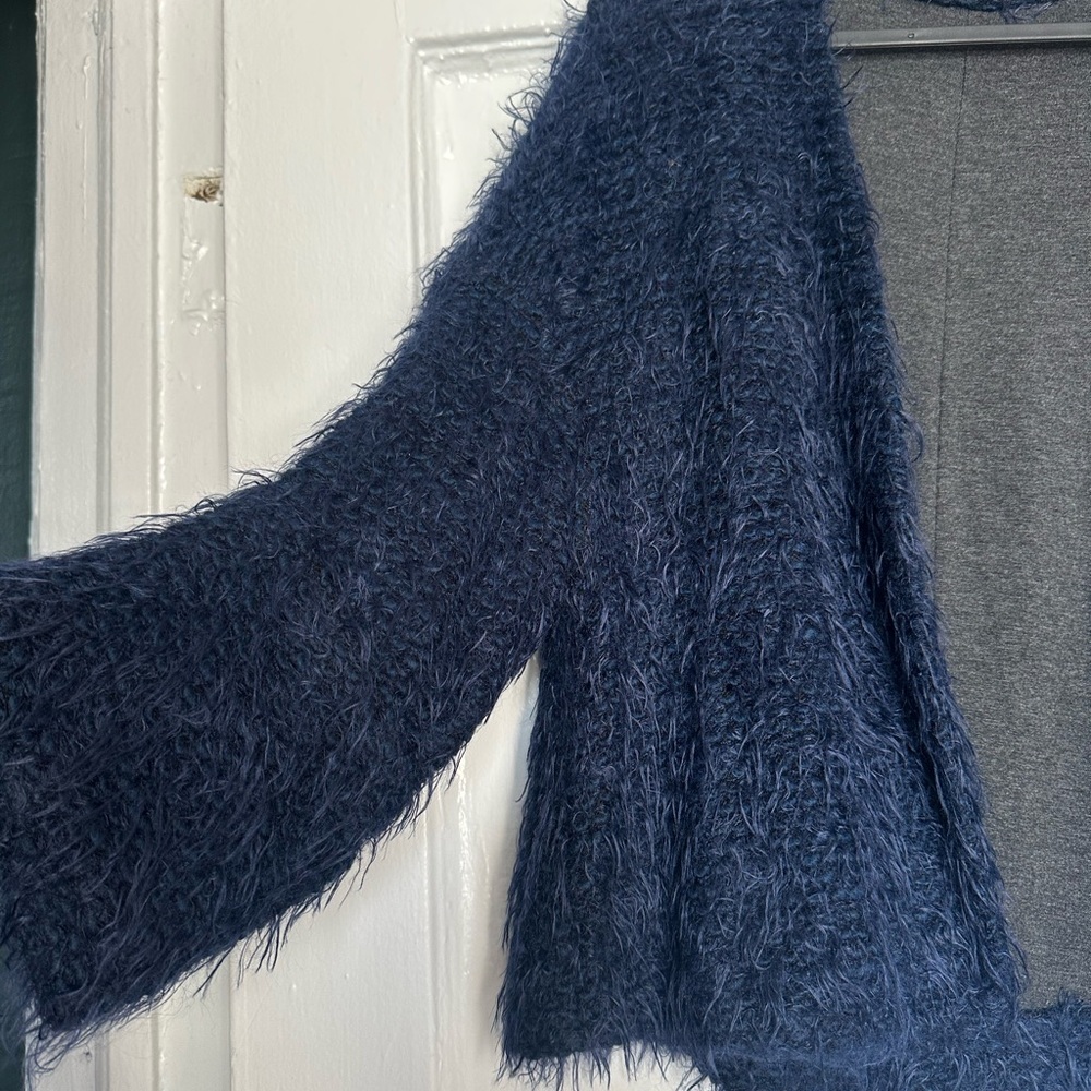 New Anthro Ottod'ame Nemi Shaggy Topper Cardigan - Picture 2 of 7